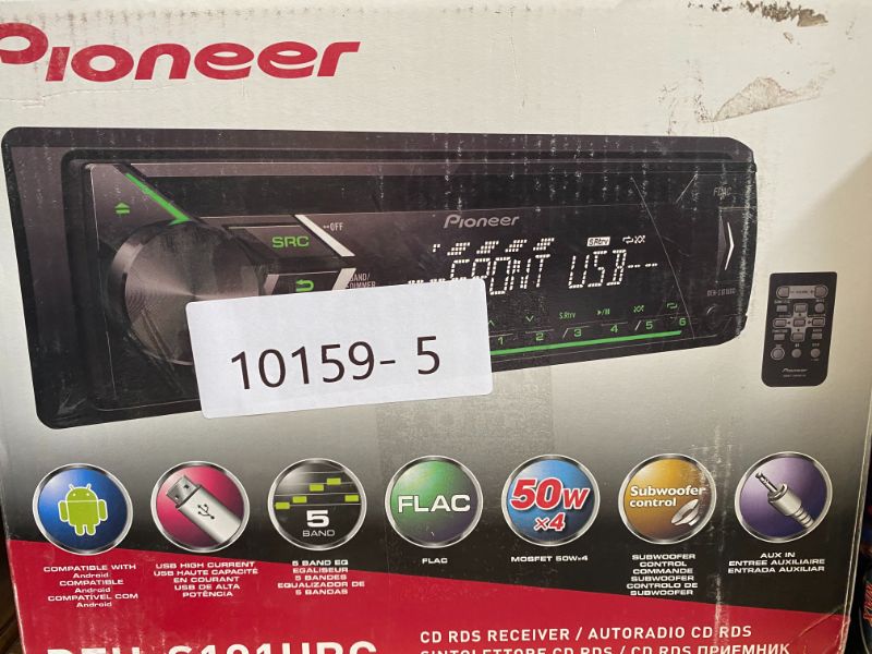 Kardinaal Kostuum kijken Pioneer autoradio DEH-S101UB met rds tuner cd usb android +  afstandsbediening - Dé online Veilingsite • RPA Auctions